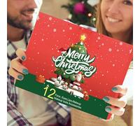 Calendrier de l'Avent de Noël 12 pièces beauté, rouge à lèvres et fards à | Calendrier de l'Avent cosmétique de Noël pour le Rendez-Vous Événements Femmes Épouses