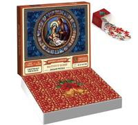 Calendrier de l'Avent de Noël 2023 24 parties Nativité Scène 1000 pièces Noël Jigsaw pour adultes Kids Advent Calendar Jigsaw For Countdown à