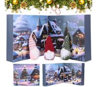 Calendrier de l'Avent de Noël 2025 avec Gnome/Movie, 24 jours de décompte festif, figures de collection amusantes pour enfants, adultes et fans, surprise de Noël aléatoire (couleur variée)