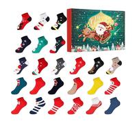 Calendrier de l'Avent de Noël 2025 | Avent de Noël 2025, ensemble de chaussettes festives douces, pour adultes, adolescents, hommes, femmes, pour les vacances, les anniversaires, les fêtes à