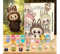 Calendrier de l'Avent de Noël 2025 pour enfants, 24 mini peluches Labubu, un calendrier de cadeaux de Noël surprise