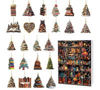 Calendrier de l'Avent de Noël 2025 pour la maison - Calendrier de l'Avent 2D amusant à collectionner - Animaux amusants - Maison commémorative à collectionner