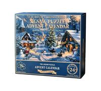 Calendrier de l'Avent de Noël 2026 - Calendrier du compte à rebours en | saisonniers de puzzle de village de 24 jours, calendrier de compte à rebours de village pour des collectionneurs d'adu