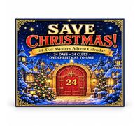 Calendrier de l'Avent de Noël 2026 - Compte à rebours - Série Escape Room | Collection de puzzles mystérieux de table avec 24 jours immersifs, clés d'accessoires ornées, cartes vieillies et systèmes