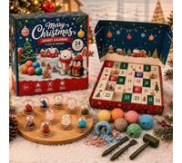 Calendrier de l'Avent de Noël 2026 - Kit de creusement de pierres | 24 jours d'excavation de pierres précieuses avec pierres précieuses, kit de découverte minérale de 24 jours