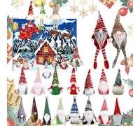 Calendrier de l'Avent de Noël | 24 Jours avec des Lutins de Noël | Figurines en Peluche Suédoises à Collectionner pour Adolescents Femmes Hommes Adultes | Cadeaux pour Bébés et