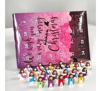 Calendrier de l'Avent de Noël, 24 jours, calendrier de l'Avent Christ Sauveur, poupée Jésus, compte à rebours pour fête religieuse