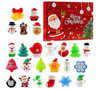 Calendrier De L'Avent De Noël À Presser Père Noël Bonhomme De Neige Élan 24