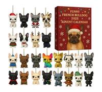 Calendrier De L'Avent De Noël, Calendrier 2D Chien De Noël 24 Jours, Charme Collectionnable, Pour Cadeaux À Partenaires, Décoration De Bibliothèque, Jouissance Enfantine