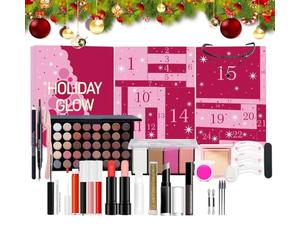 Calendrier de l'Avent de Noël - Compte à rebours cosmétique 24 jours 2025 | Coffret cadeau beauté pour femmes, adolescentes et adultes - Cadeaux de fêtes de fin d'année, collection de soins de la peau