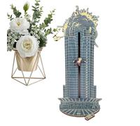 Calendrier de l'Avent de Noël - Compte à rebours en bois - Décoration de calendrier de l'Avent de Noël - Calendrier de compte à rebours de Noël - Hans Gruber Falling from The Plaza Die, bleu, Siehe