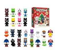 Calendrier de l'Avent de Noël Compte à Rebours Figurines Collectionnables | 24 jours de fête Maison chambre appartement dortoir