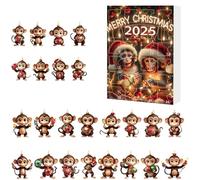 Calendrier de l'Avent de Noël Counde Coundown Calendar Calendar Tree Ornement (C)