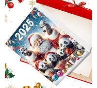 Calendrier de l'Avent de Noël | Décoration de Noël Panda en Relief,24 Pendules Compteur à Rebours pour Poignée de Porte Festive Garniture de Bas Tradition Vacances Mantel Sac à Dos