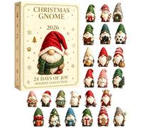 Calendrier de l'Avent de Noël des Sept Nains 2026 - Ensemble de figurines d | Cadeau de compte à rebours de 24 jours avec des ornements de collection adaptés aux salons, chambres à coucher, bureaux et fê