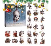 Calendrier de l'Avent de Noël Jouets 2025,2D Plat Acrylique Décoration Arbre de Noël | Calendrier Compte à Rebours Pour Enfant - Pour Hommes Femmes Filles Jeunes Adolescents Épouse Épouse Fille