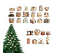 Calendrier de l'Avent de Noël Outils Artisanat Rétro 2D en Acrylique