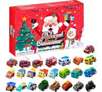 Calendrier de l'Avent de Noël pour enfants, 24 pièces, calendrier de l'Avent en voiture, calendrier de l'Avent 2026, cadeau de collection pour garçons et amateurs de voitures