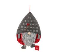Calendrier de l'Avent de Noël suspendu le calendrier l'avent suédois Tomte Santa Gnome avec 25 poches pour enfants Décorations vacances Noël - Grey Hat Gnome