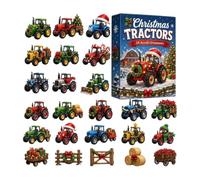 Calendrier De L'Avent De Noël Vie À La Ferme 2026 Tracteurs 2D En Acrylique | Calendrier De L'Avent 24 Jours Noël Pour Les Amoureux De La Campagne, Maison, Appartement, Ferme, Salon, Chambre