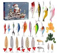 Calendrier de l'Avent de pêche, compte à rebours, 24 jours de leurres