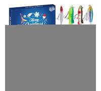 Calendrier de l'Avent de pêche - Compte à rebours 24 jours - Kit de leurres de pêche avec accessoires pour adultes