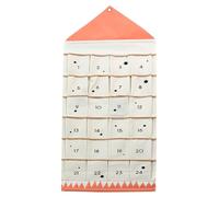 Calendrier de l'avent de tissu de Noël, calendrier de l'Avent vide pour vous remplir le calendrier de l'Avent réutilisable avec 24 poches Calendrier à rebours de Noël pour les décorations de la maiso