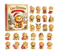Calendrier de l'Avent décompte de Noël décoration suspendue en acrylique 2D | calendrier de l'Avent décoratif avec compte à rebours de 24 jours pour dortoir, bureau, appartement, chambr