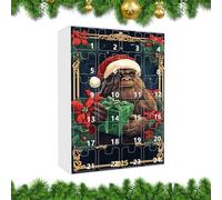 Calendrier de l'Avent - Décoration 2D en acrylique avec singes, ensemble de pendentifs pour 24 jours compte à rebours | Pour hommes, famille, adultes, maison, vacances, fête, bureau