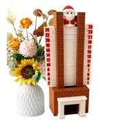 Calendrier de l'Avent | Décoration Festive 3D - Compte à Rebours Père Noël dans la Cheminée,pour Hommes Adultes Mari Famille Maison Fêtes Activités Bureau Foyer