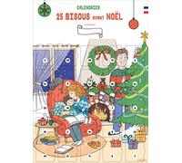 Calendrier de l'Avent des Bisous | 25 Jours de Tendresse avec Papa et Maman | Format A3 | Sans Chocolat | Fabriqué en France