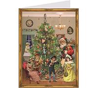 Calendrier de l'avent des cartes postales Richard Sellmer Verlag " Veille de Noël ".