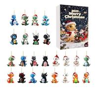 Calendrier de l'Avent des champions de lutte 2025, calendrier de compte à rebours de 24 jours avec 24 figurines de légendes et de champions pour ornements 2D d'arbre de Noël, objets de collection, cad