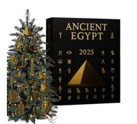 Calendrier De L'Avent Des Fêtes - Pendentifs De Compte À Rebours En Acrylique 2D Pour Calendrier,24 Jours De L'Avent De L'Égypte 2025,Pour Salon Ferme Intérieur De Voiture Coiffeuse Pendant Les Fêtes