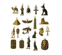 Calendrier De L'Avent Des Fêtes - Pendentifs En Acrylique 2D - Ornement Égyptien 24 Jours 2025,Pour Bibliothèque, Lieu De Travail, Intérieur De Voiture, Coiffeuse, Arbre