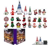 Calendrier de l'Avent des nains de Noël 2025,Calendrier de l'Avent avec compte à rebours de 24 jours Avènement Noël，Un Cadeau Pour Les Amateurs De Gnomes Et Ceux Qui Attendent festival Avec Impatience