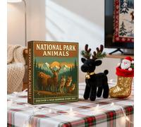 Calendrier De L'Avent Des Parcs Nationaux 2025, Idée Cadeau De Vacances Parfaite, 26 X 18 Cm, Calendrier Du Compte À Rebours De Noël Sur 24 Jours, Ornements Du Parc National De Noël, Placement Polyval