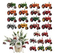 Calendrier De L'Avent Des Tracteurs Agricoles Vintage 2026 - Compte | Calendrier De L'Avent De 24 Jours En Acrylique Plat 2D Pour Tracteur Agricole Vintage (9,84 Po / 25 Cm) Avec Véhicule