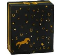 Calendrier de l'Avent design cheval ciel d'hiver avec compte à rebours de 24 jours de chevaux, cadeaux et surprises pour propriétaires de chevaux, cavaliers et écuries