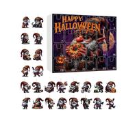 Calendrier de l'Avent d'Halloween 2025, compte à rebours d'Halloween de 24 jours, mini décorative, jouet pour la maison, la cuisine, les fêtes, les adolescents, les femmes, les hommes, les