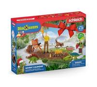 Calendrier de l'avent Dinosaures pour schleich Jurassic - Figurines Animaux Dinos et Accessoires - Set Jouets + Carte Offerte