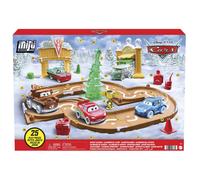 Calendrier de l'Avent Disney et Pixar Cars Toys Mini Racers avec 5 pi ces de piste de voitures et accessoires pour mini-jouets. 25 cadeaux de vac