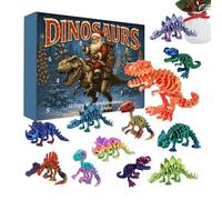 Calendrier De L'Avent Dragon, Avec Design Interactif De 12 Jours, 36 X 30 X 6 Cm, Compte À Rebours De Noël Avec 12 Dragons Mythiques, Jouets Fantastiques Imprimés En 3D, Fonction Fidget Amusante, Pour