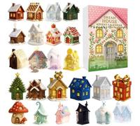 Calendrier De L'Avent Dream House Blind Box 2025 | Calendrier De Compte À Rebours De Noël En Acrylique 2D Avec Ficelle, Décoration D'intérieur, Art De Collection Et Cadeau De Vacances Parfait