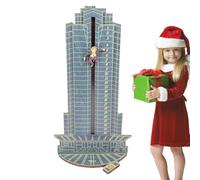 Calendrier de l'Avent du compte à rebours de Noël - Calendrier compte à rebours bois,Avec Hans Gruber Falling Off Plaza Desktop Hard For Tabletop