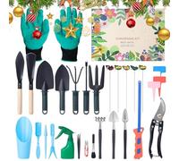 Calendrier de l'Avent du jardin | Ensemble d'outils de jardinage 24 jours | Boîte cadeau de compte à rebours pour femmes, mères, amateurs de plantes de jardin, fleurs, pelouse, extérieur