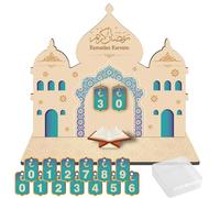 Calendrier de l'Avent du Ramadan pour enfants, calendrier de l'Avent islamique de 30 jours, décorations pour la maison, calendrier de l'Avent islamique pour l'Aïd