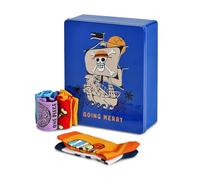 Calendrier de l'Avent Elbenwald avec chaussettes à remplir dans une élégante boîte cadeau métallique 2024 - 12 paires de chaussettes avec différents motifs, Anime One Piece - Seigneur des Anneaux