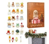 Calendrier de l'Avent,Élément Décoratif En Acrylique 2D Motivant | Ornements de sapin de Noël inspirants pour 24 jours | Pour L'Hiver La Fenêtre La Fête La Maison La Famille La Célébration