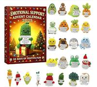 Calendrier de l'Avent Émotionnel 2025, Calendrier de Noël de 24 Jours avec 24 Outils de Soutien Émotionnel Uniques, Design Acrylique 2D pour les Personnes Aimées de Tous Âges